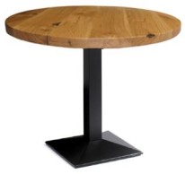 Pyramid Table Base with Character Oak Table Top