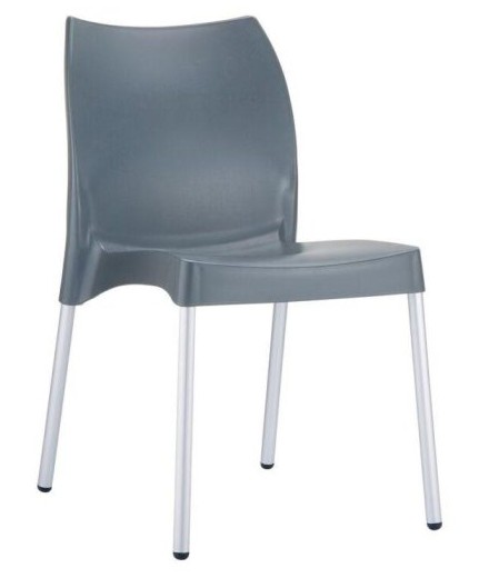 Rita Cafe Chair Grey