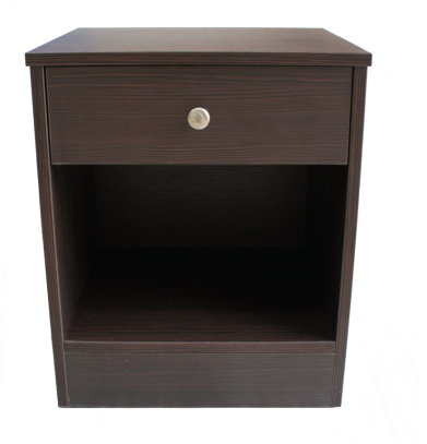 MFC Bedside Table with one drawer in Wenge colour