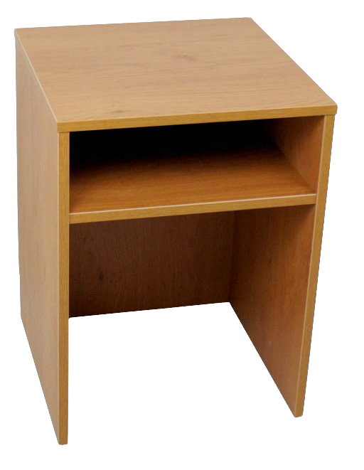 MFC Bedside Table with one shelf in Light Oak colour