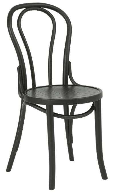 Ella Bentwood Side Chair Black