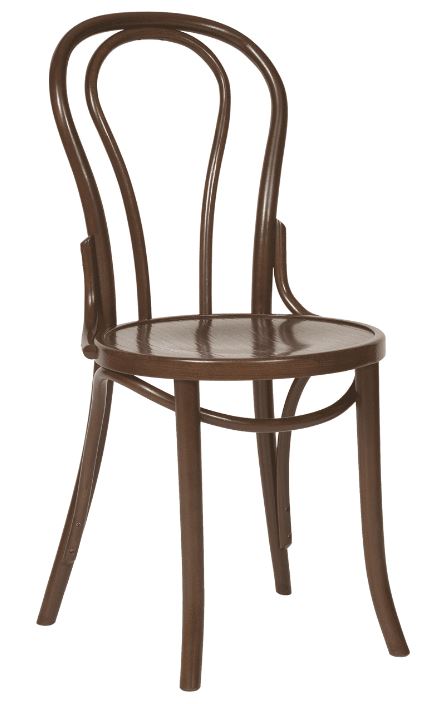 Ella Bentwood Side Chair Walnut