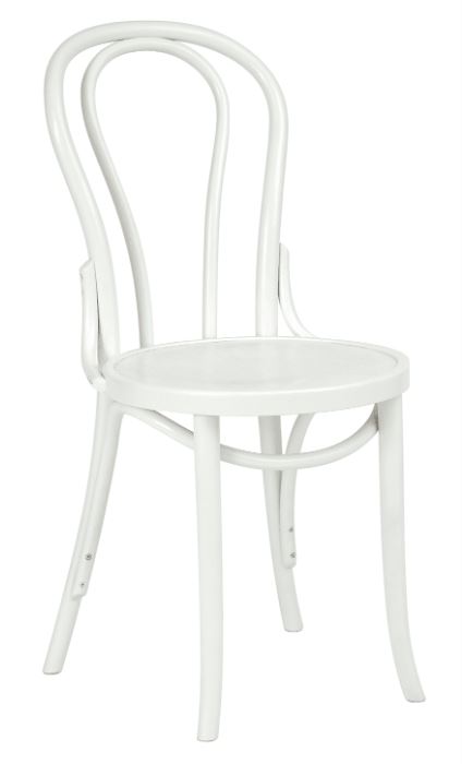 Ella Bentwood Side Chair White