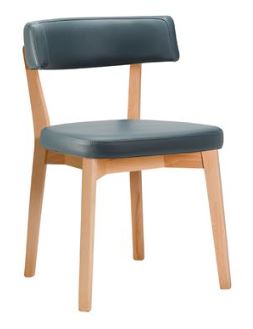 Tampa Side Chairs Natural frame Grey upholstery
