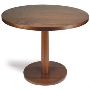 Round wood sales table base