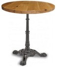 3 Leg Bistro Base with Character Oak Table Top
