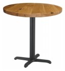Orlando Table Base with Character Oak Table Top
