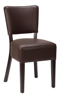 Seattle Deep Seat Side Chair Dark Brown