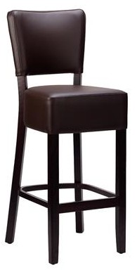 Seattle Deep Seat Bar Stool Dark Brown