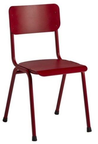 Lucy Metal Chair Red