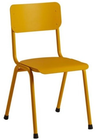 Lucy Metal Chair Yellow