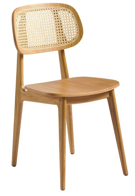 Luna Natural Cane Back Cafe Chair